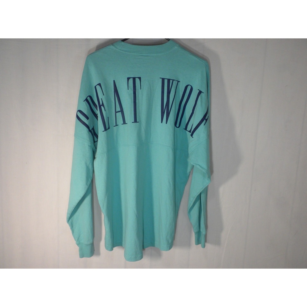 Great Wolf Lodge Spirit Jersey S Green Water Park Embossed Long Sleeve Oversized
